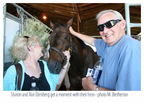 Chinook Pass with admirers Ron and Sharon